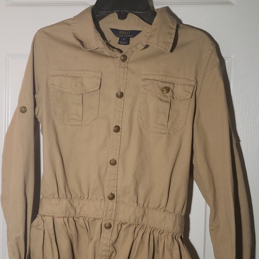 Polo Ralph Lauren Belted Shirt Dress🤎 (girls)